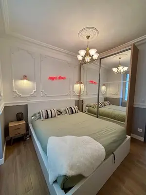 Coin salon dans l'établissement Superbe appartement Paris 3ème