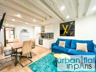 Cuisine ou kitchenette dans l'établissement Urban Flat 174 - Vuitton St Denis