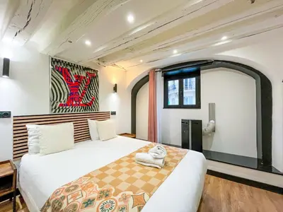 Un ou plusieurs lits dans un hébergement de l'établissement Urban Flat 174 - Vuitton St Denis
