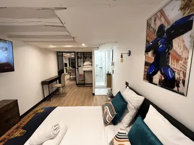 Télévision ou salle de divertissement dans l'établissement Urban Flat 175 - Loft St Denis