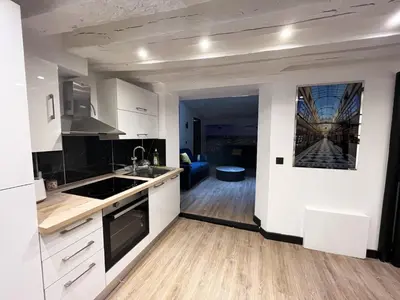 Cuisine ou kitchenette dans l'établissement Urban Flat 175 - Loft St Denis