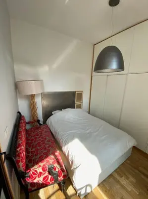 Un ou plusieurs lits dans un hébergement de l'établissement Penthouse Luxueux avec Terrasse Panoramique
