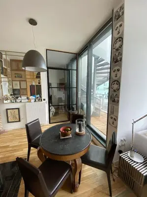 Cuisine ou kitchenette dans l'établissement Penthouse Luxueux avec Terrasse Panoramique