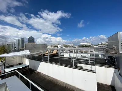 Balcon ou terrasse dans l'établissement Penthouse Luxueux avec Terrasse Panoramique
