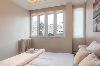 Un ou plusieurs lits dans un hébergement de l'établissement Fantastic Family Apartment - 20min from city center