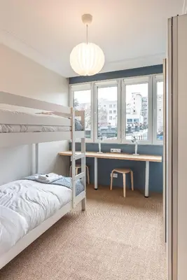 Un ou plusieurs lits dans un hébergement de l'établissement Fantastic Family Apartment - 20min from city center
