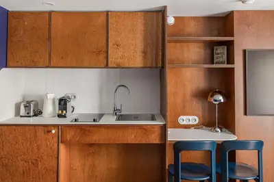 Cuisine ou kitchenette dans l'établissement Paris La Belle - Marais