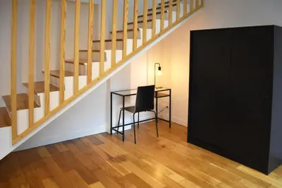 Plan de l'établissement Great apartment with private garden