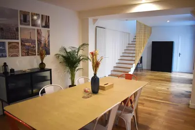 Plan de l'établissement Great apartment with private garden