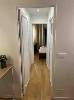 Un ou plusieurs lits dans un hébergement de l'établissement Apartment 4 Pers. Moulin Rouge-Pigalle