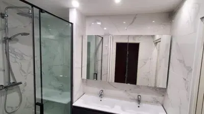 Salle de bains dans l'établissement Dernier étage, 108m2, Vue panoramique