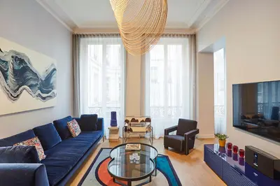 Coin salon dans l'établissement LE MARAIS Luxury Apartment in the heart of Paris - 2 Bed 2 Bath with AC