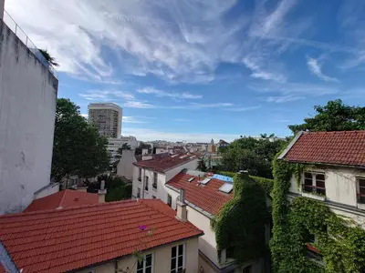 Vue générale sur Paris ou vue de la ville depuis l'appartement