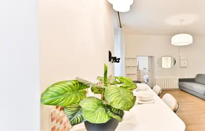 Coin salon dans l'établissement Appartement au cœur du Marais - IV