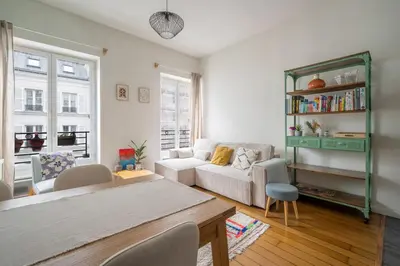 Coin salon dans l'établissement Appartement L'Epique - Welkeys