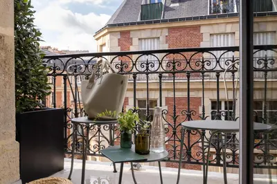 Balcon ou terrasse dans l'établissement Hôtel L'Ormaie & Spa