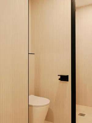 Salle de bains dans l'établissement Maison du Moulin Vert