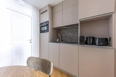 Cuisine ou kitchenette dans l'établissement Quartier Libre Opera