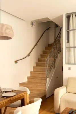 Coin salon dans l'établissement Amazing apartment - 2BR-6P - Nation