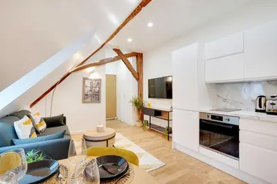 Cuisine ou kitchenette dans l'établissement Charming apartment - 1BR-4P - Bastille