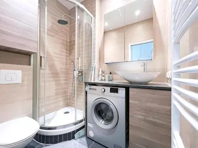Salle de bains dans l'établissement Seine Apartment