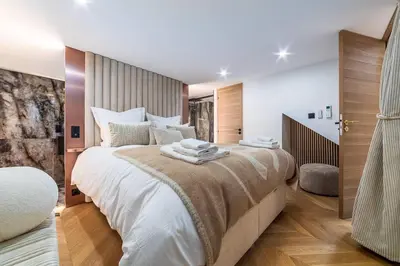 Un ou plusieurs lits dans un hébergement de l'établissement B Luxe Triplex, Cinema Near Place des Vosges AC