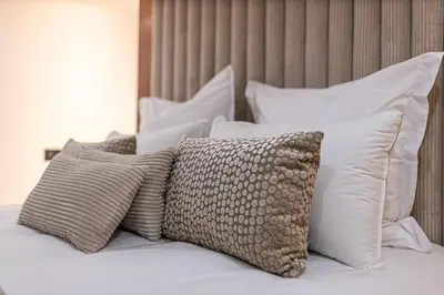 Un ou plusieurs lits dans un hébergement de l'établissement B Luxe Triplex, Cinema Near Place des Vosges AC