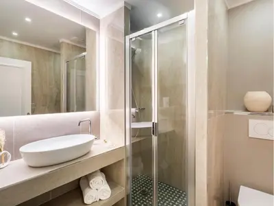 Salle de bains dans l'établissement Merveil - Luxury Suite - Marais - Lenoir II
