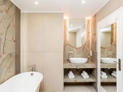 Salle de bains dans l'établissement Merveil - Luxury Suite - Marais - Lenoir II