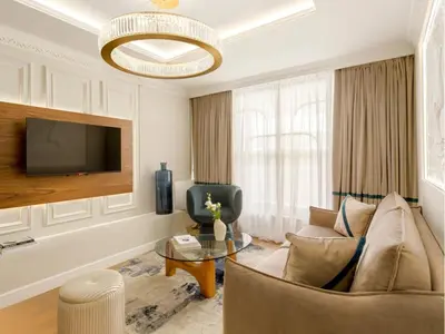 Coin salon dans l'établissement Merveil - Luxury Suite - Marais - Lenoir III