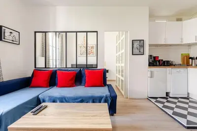 Cuisine ou kitchenette dans l'établissement F2 au calme au cœur de Paris 13