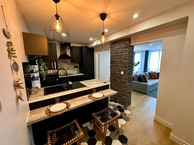 Cuisine ou kitchenette dans l'établissement TD HOUSE