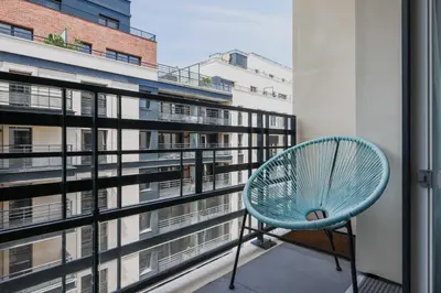 Balcon ou terrasse dans l'établissement Classy appartement - Flea Market