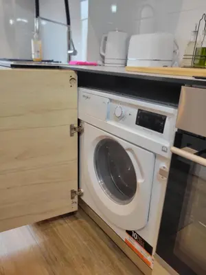 Cuisine ou kitchenette dans l'établissement Amazing apartment a stone's throw from the City of Lights - Paris