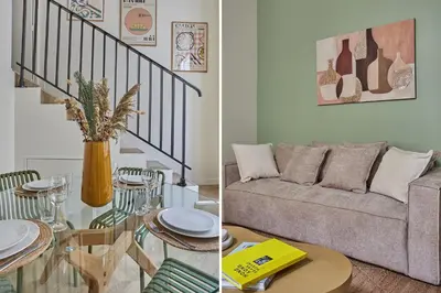 Coin salon dans l'établissement Apartment Saint Germain des prés by Studio prestige