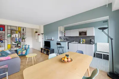 Cuisine ou kitchenette dans l'établissement Appartement Akena - Welkeys