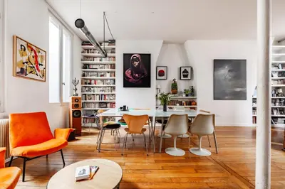 Coin salon dans l'établissement Veeve - Haut Marais Glam