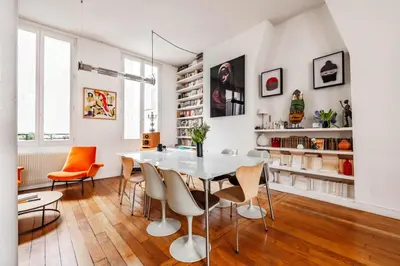 Coin salon dans l'établissement Veeve - Haut Marais Glam