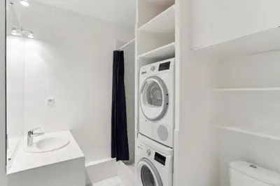 Salle de bains dans l'établissement Gros Caillou - Surcouf 2bdr