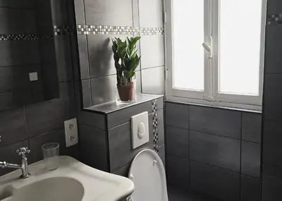 Salle de bains dans l'établissement Cozy appart near Bastille