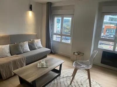 Coin salon dans l'établissement Gaité 4 personnes