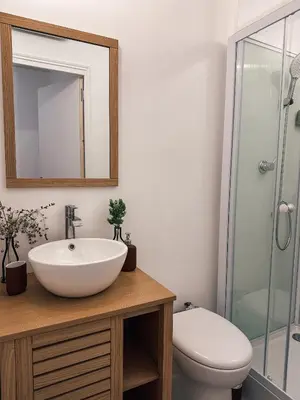 Salle de bains dans l'établissement Studio indépendant près de Montmartre