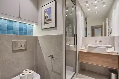 Salle de bains dans l'établissement Apartment Notre Dame de Paris by Studio prestige
