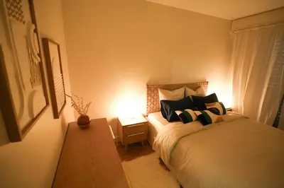 Un ou plusieurs lits dans un hébergement de l'établissement Apartment Paris 15
