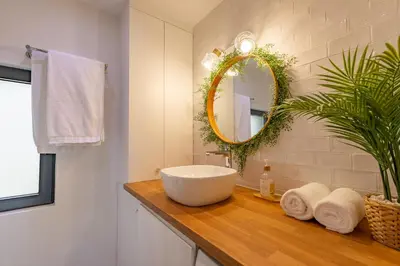 Salle de bains dans l'établissement Studio Delorme