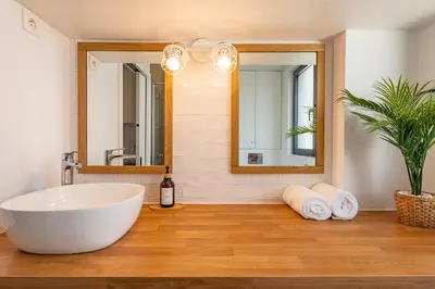 Salle de bains dans l'établissement Studio Eiffel
