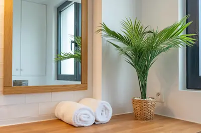 Salle de bains dans l'établissement Studio Eiffel