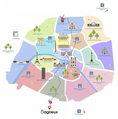 Plan de l'établissement Studio Eiffel