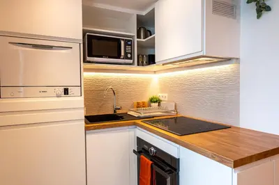 Cuisine ou kitchenette dans l'établissement Studio Garnier