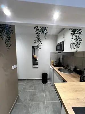 Cuisine ou kitchenette dans l'établissement Le Japandi - Cosyloc Agency - Aux Portes de Paris